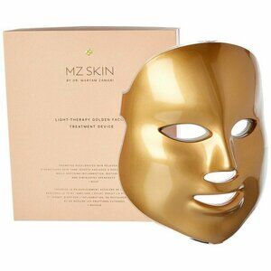 New MZ Skin LED Light Therapy Golden Facial Treatment Device Home Spa Luxury